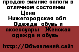продаю зимние сапоги в отличном состоянии › Цена ­ 3 500 - Нижегородская обл. Одежда, обувь и аксессуары » Женская одежда и обувь   